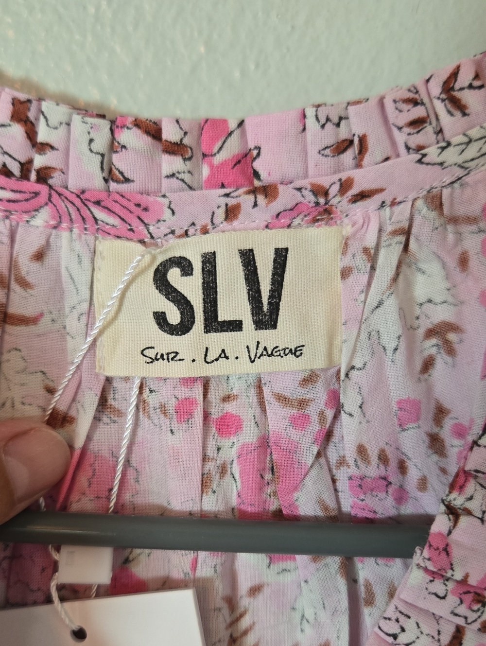 SLV Sur La Vague | NWT Pink Primrose Cap Sleeve Mini Dress One Size - Picture 10 of 12